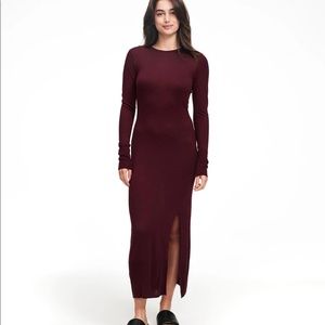 NAADAM Lightweight Long Sleeve Dress with Slit NWT